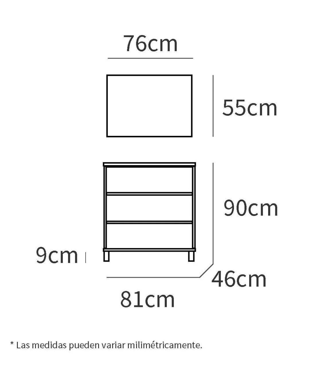 Mueble de lavabo cerámico acabado roble cambrian, 90 cm(alto)81,5 cm(ancho)46,5 cm(largo)