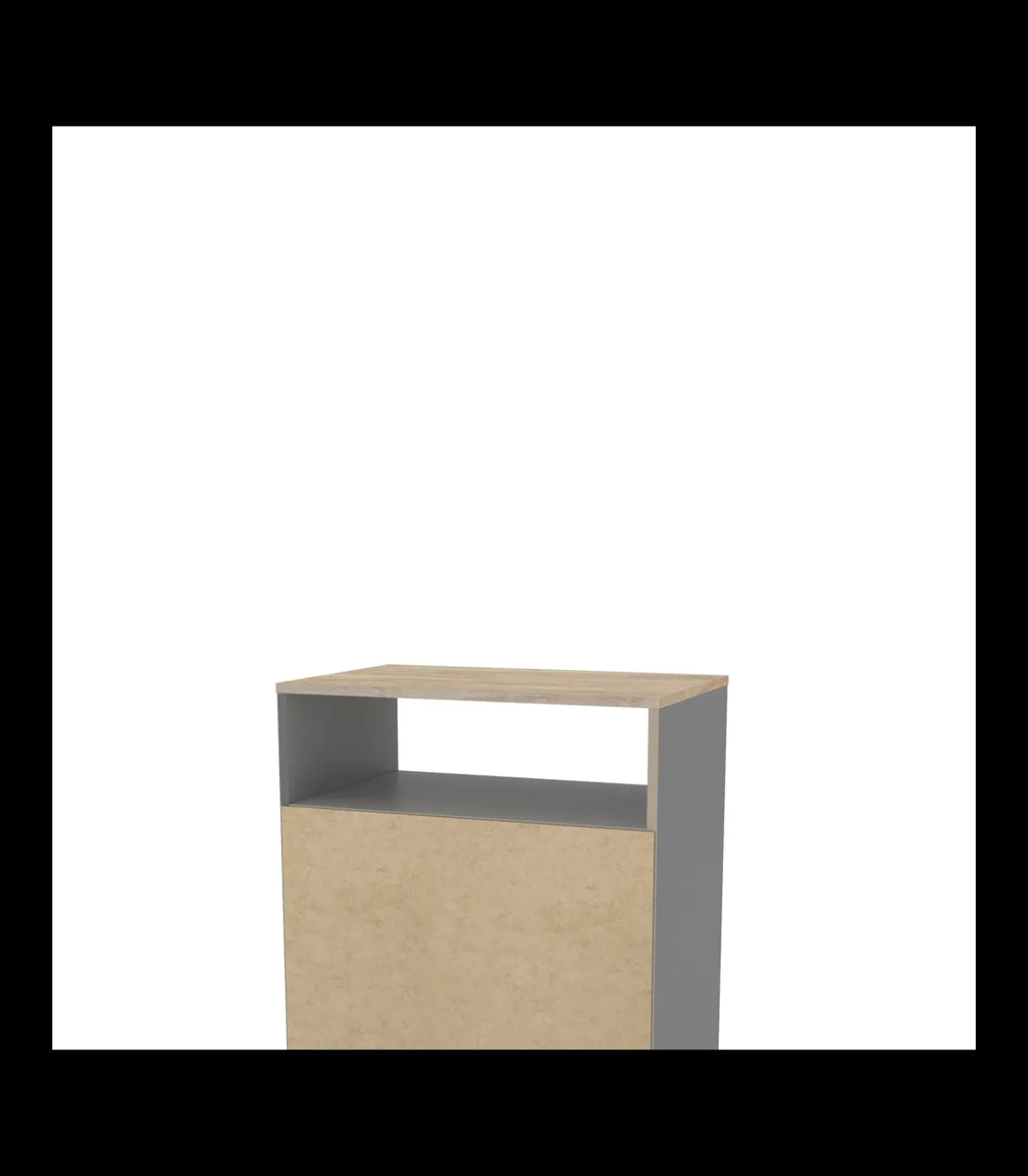 Mueble lavandería Md-Bakery2 acabado gris, 80cm(alto) 60.5m(ancho) 40m(largo)