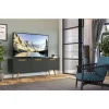 Mueble para televisión Md-Cuba acabado gris, 49cm(alto) 136cm(ancho) 39cm(largo)
