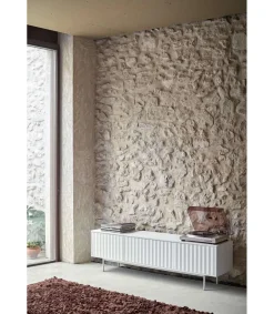 Mueble para televisión modelo Sierra 3 puertas acabado blanco, 40cm(ancho) 52cm(alto) 180cm (largo)