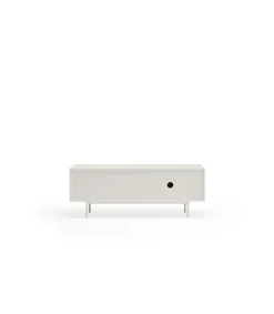 Mueble para televisión modelo Sierra 1 puerta 3 cajones acabado blanco/roble, 140cm(ancho) 52cm(alto) 40cm (largo)