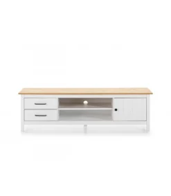 Mueble para TV Mariana acabado blanco, 47 cm(alto) 157 cm(ancho) 40 cm(largo)
