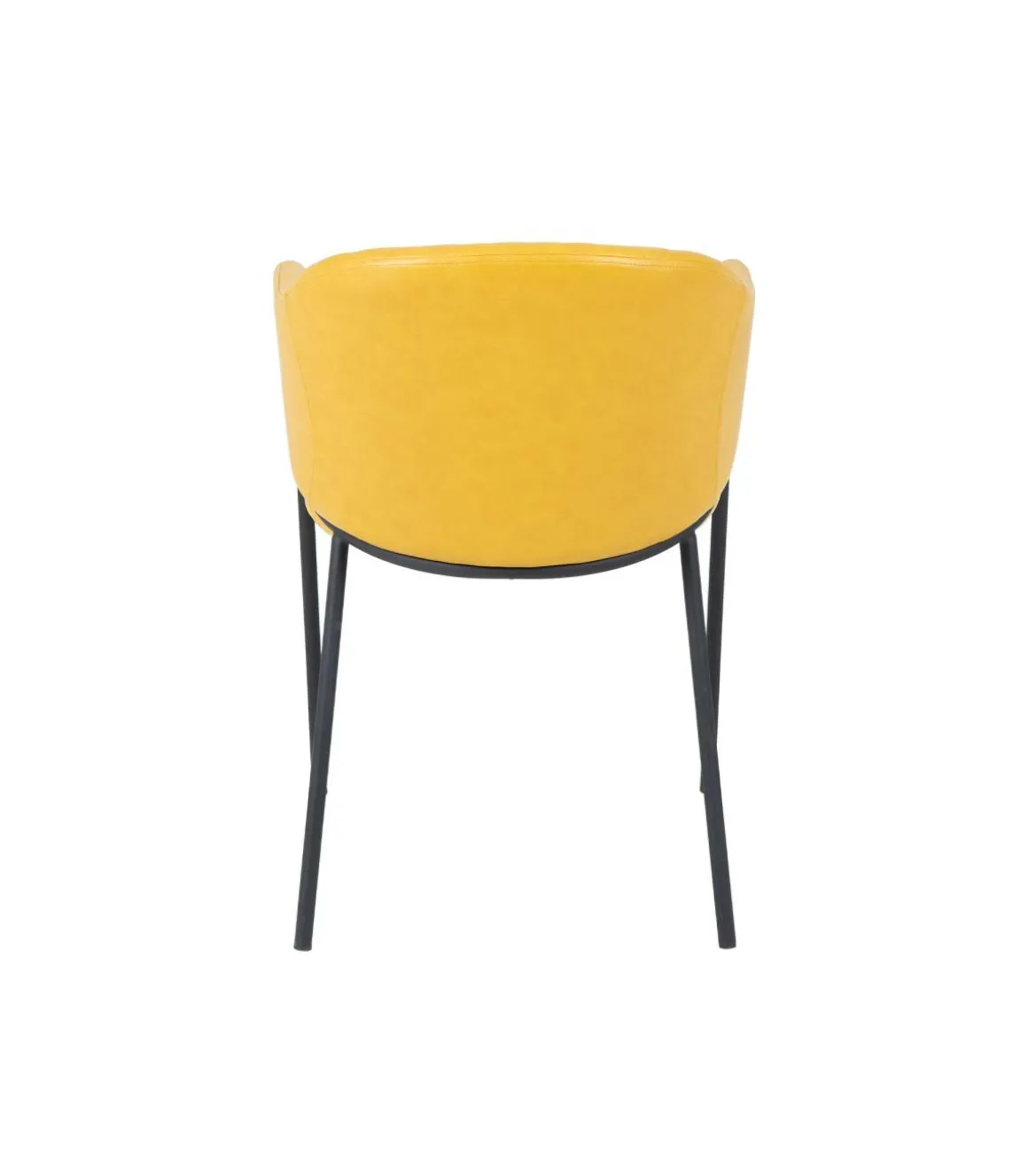 Pack 2 butacas Chuss tapizado en polipiel ocre, 79cm(alto) 51cm(ancho) 60cm(largo)