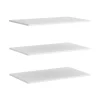 Pack de 3 estantes Laura acabado blanco. 1,6 cm(alto)72,4 cm(ancho)51 cm(fondo)