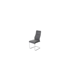 Pack de 4 sillas Alcalá en gris oscuro. 99 cm (alto) 42 cm (ancho) 59 cm (fondo)