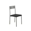 Pack de 4 sillas Alicia en polipiel negro, 41 x 47 x 86 cm (largo x alto x ancho)