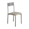 Pack de 4 sillas Alicia en polipiel beige, 41 x 47 x 86 cm (largo x alto x ancho)