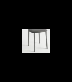 Pack de 2 sillas Berlin estructura gris tapizado gris, 90 cm(alto)38 cm(ancho)38 cm(largo)