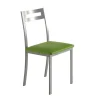 Pack de 4 sillas Clara acabado polipiel verde, 41 x 47 x 86 cm (largo x alto x ancho)