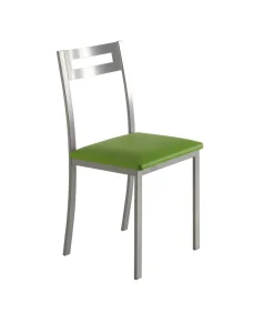 Pack de 4 sillas Clara acabado polipiel verde, 41 x 47 x 86 cm (largo x alto x ancho)