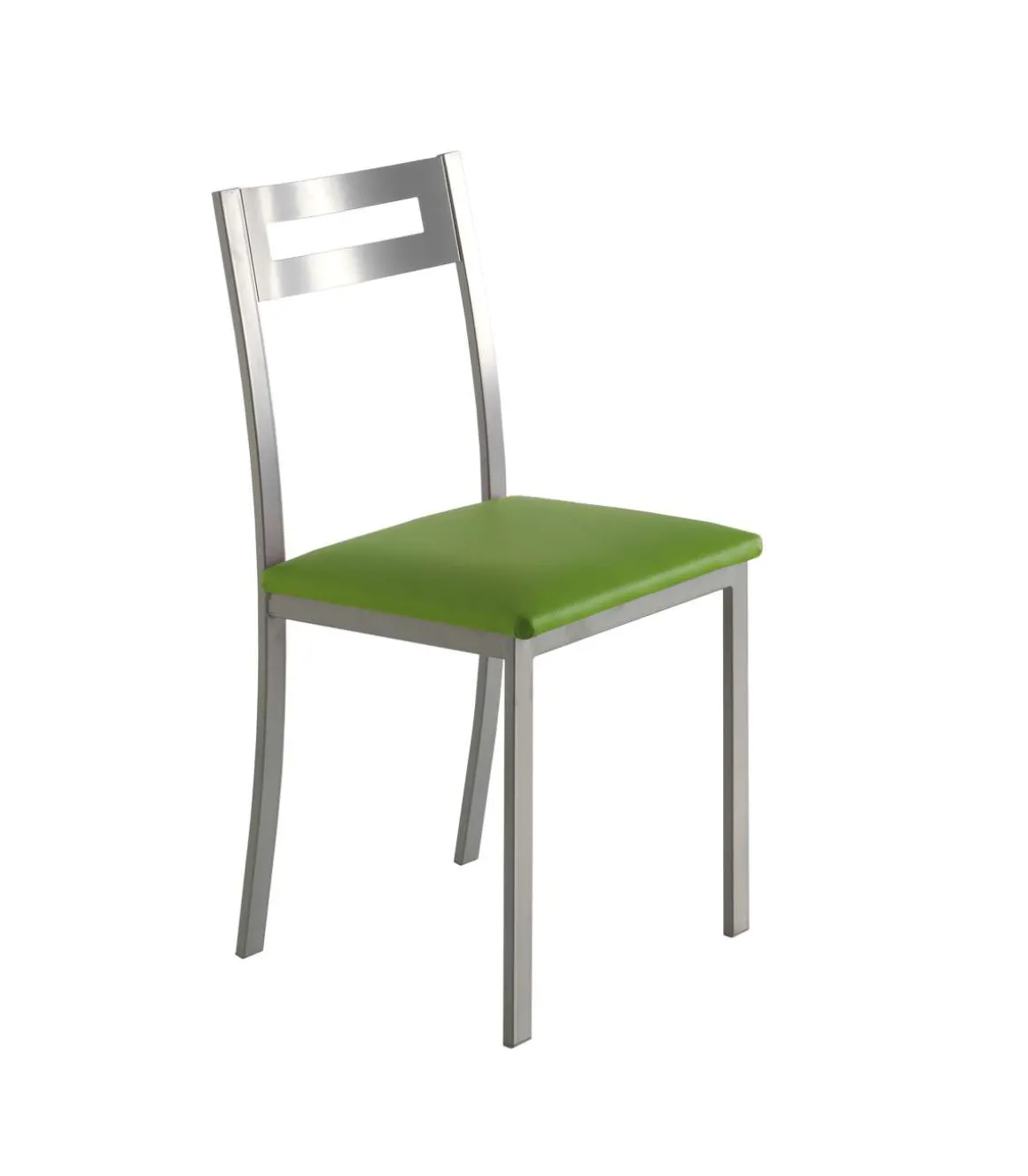 Pack de 4 sillas Clara acabado polipiel verde, 41 x 47 x 86 cm (largo x alto x ancho)