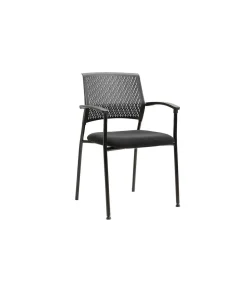 Pack de 4 sillas confidente acabado negro, 55 cm(ancho) 85 cm(altura) 55cm(fondo)