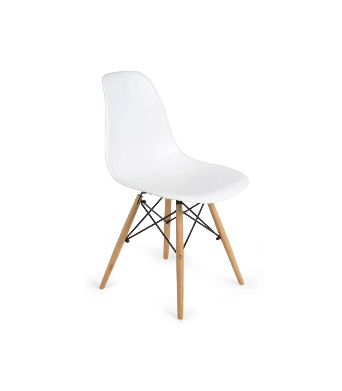 Pack de 4 Sillas Dereck en color blanco 42 cm(ancho) 81 cm(altura) 46 cm(fondo)