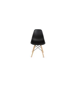 Pack de 4 Sillas Dereck en color negro, 42 cm(ancho) 81 cm(altura) 46 cm(fondo)