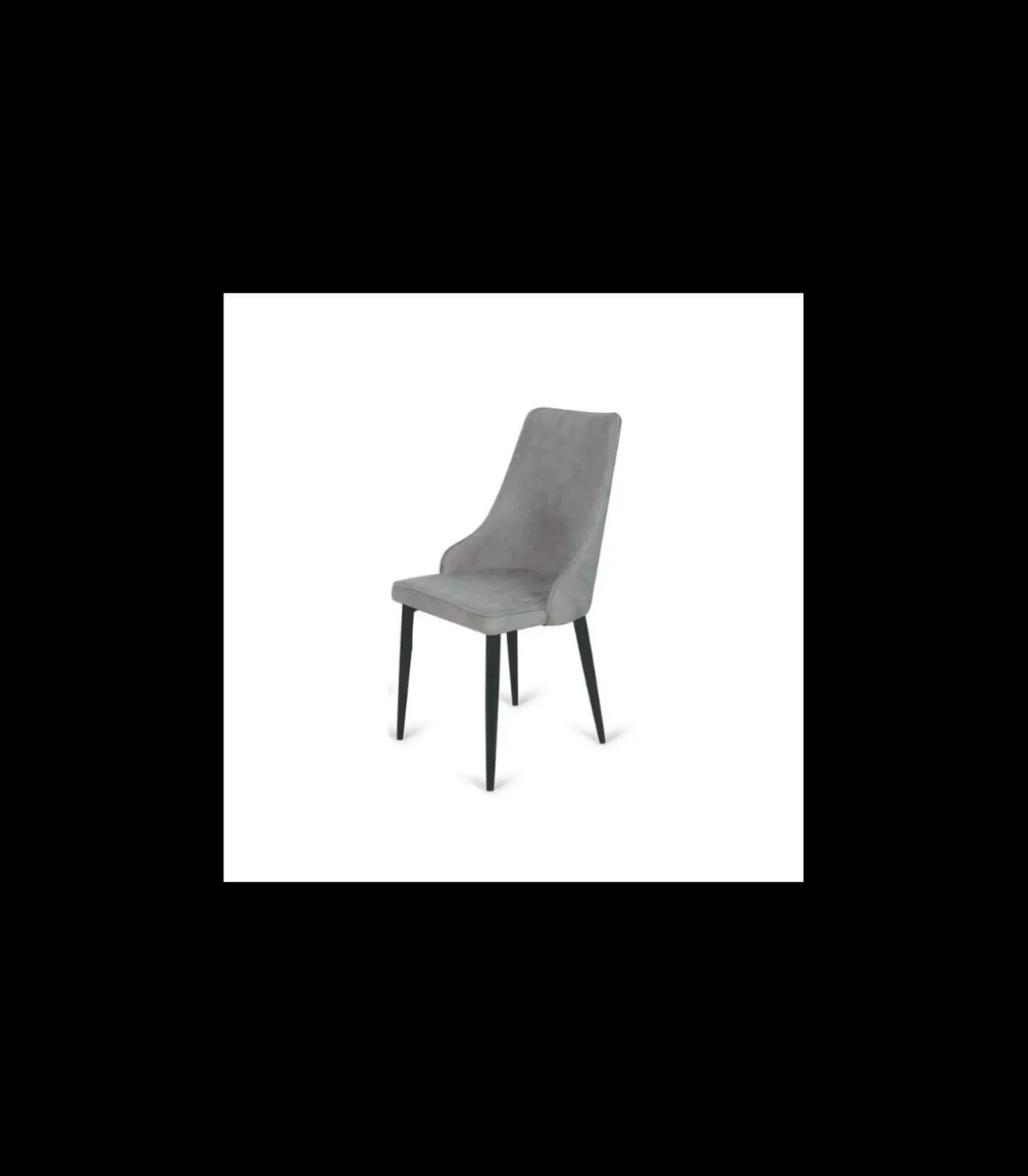 Pack de 4 sillas Imperial acabado gris claro, 94 cm (alto) 48 cm (ancho) 57 cm (fondo)