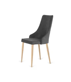 Pack de 4 sillas Imperial gris oscuro, 94 cm (alto) 48 cm (ancho) 57 cm (fondo)