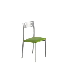 Pack de 4 sillas Laura en polipiel verde, 41 x 47 x 86 cm (largo x ancho x alto)