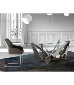 Pack de 2 sillas Lina en color gris topo 55 x 58 x 88/46 cm (largo x ancho x alto)