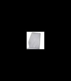 Pack de 4 sillas Md-Ambler tapizadas en tejido blanco, 100cm(alto) 36cm(ancho) 55cm(fondo)