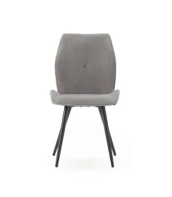 Pack de 2 sillas modelo Adara tapizado textil gris claro, 91cm(alto) 46cm(ancho) 62cm(largo)