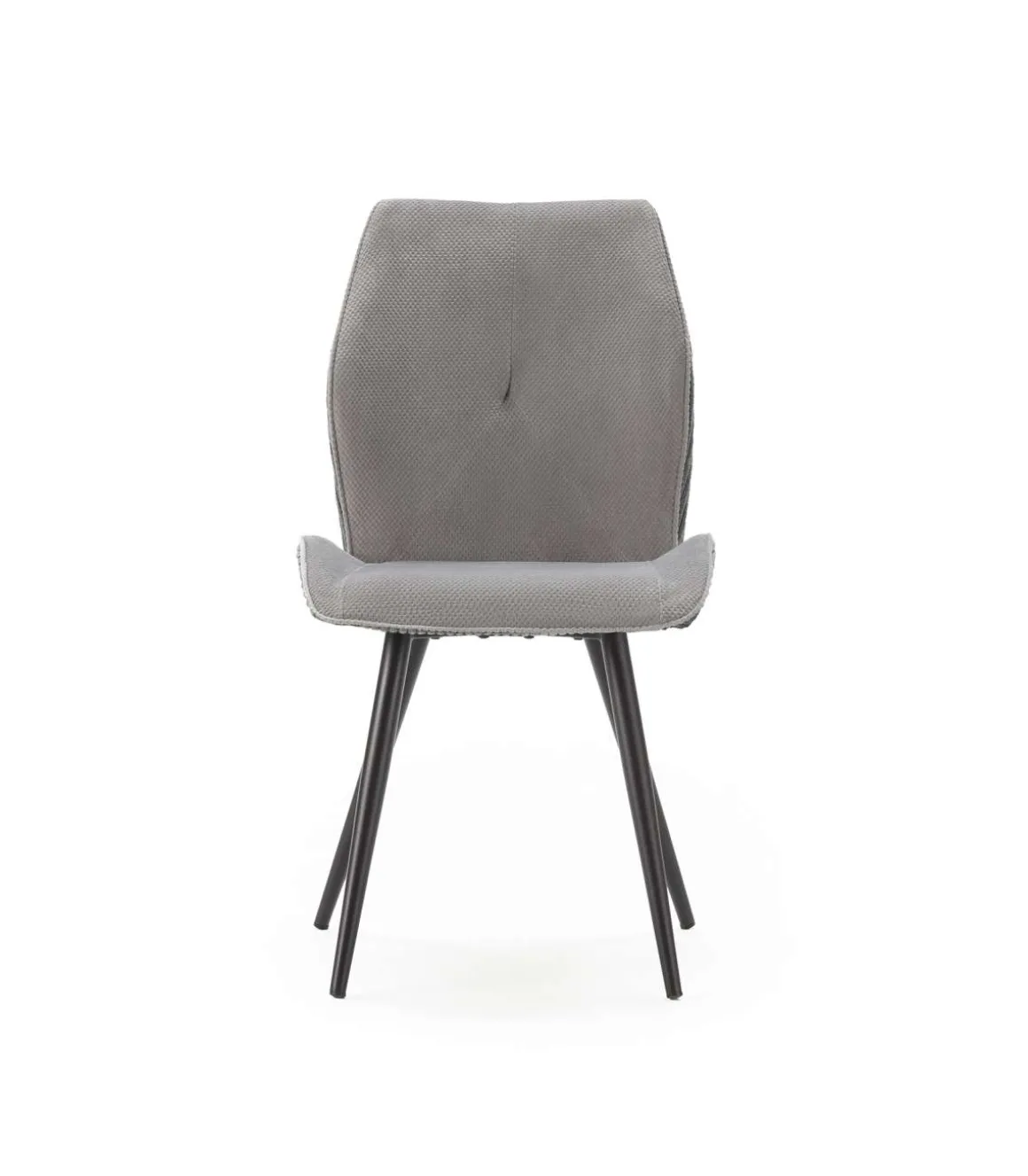 Pack de 2 sillas modelo Adara tapizado textil gris claro, 91cm(alto) 46cm(ancho) 62cm(largo)