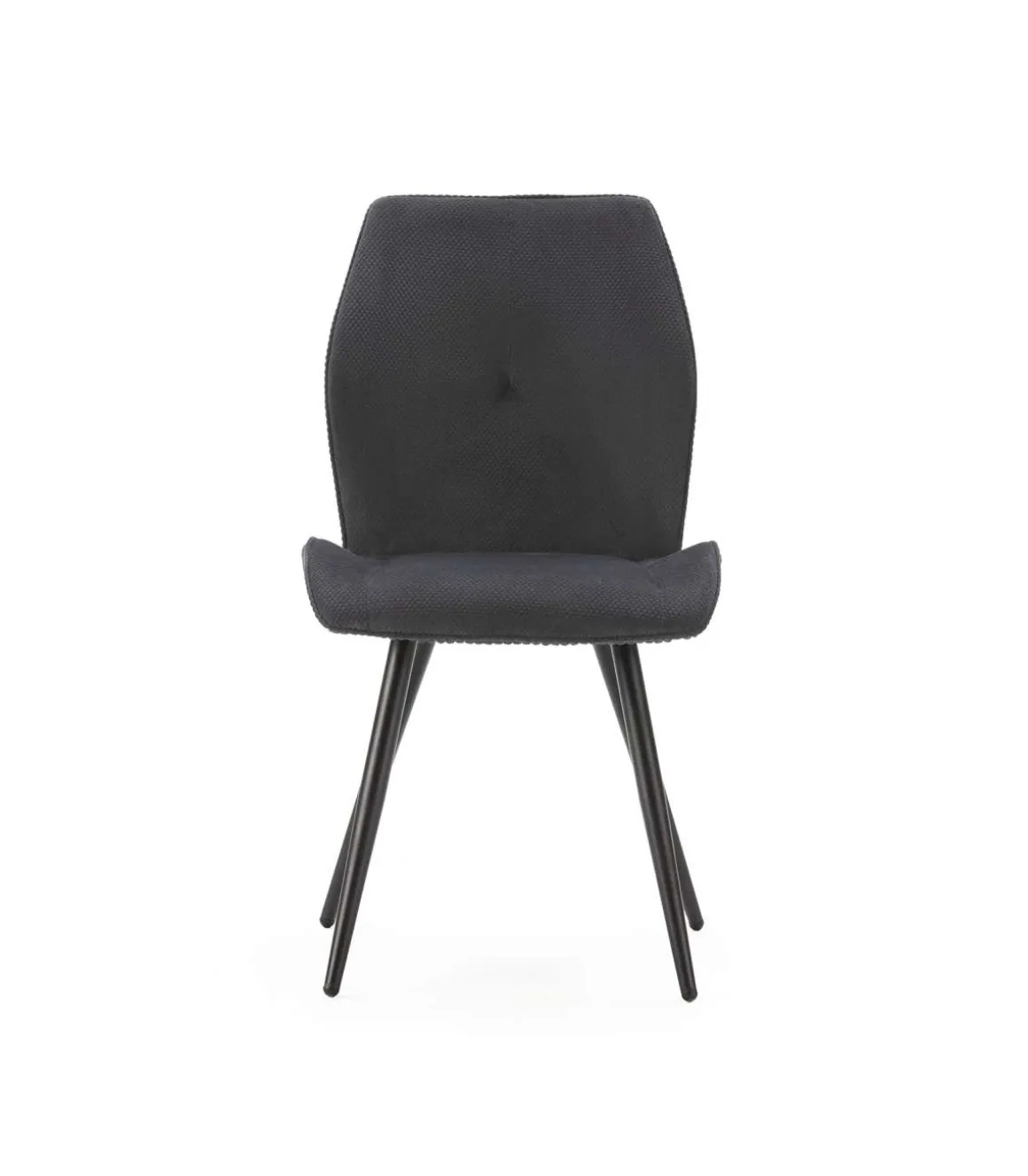 Pack de 2 sillas modelo Adara tapizado textil negro, 91cm(alto) 46cm(ancho) 62cm(largo)