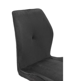 Pack de 2 sillas modelo Adara tapizado textil negro, 91cm(alto) 46cm(ancho) 62cm(largo)