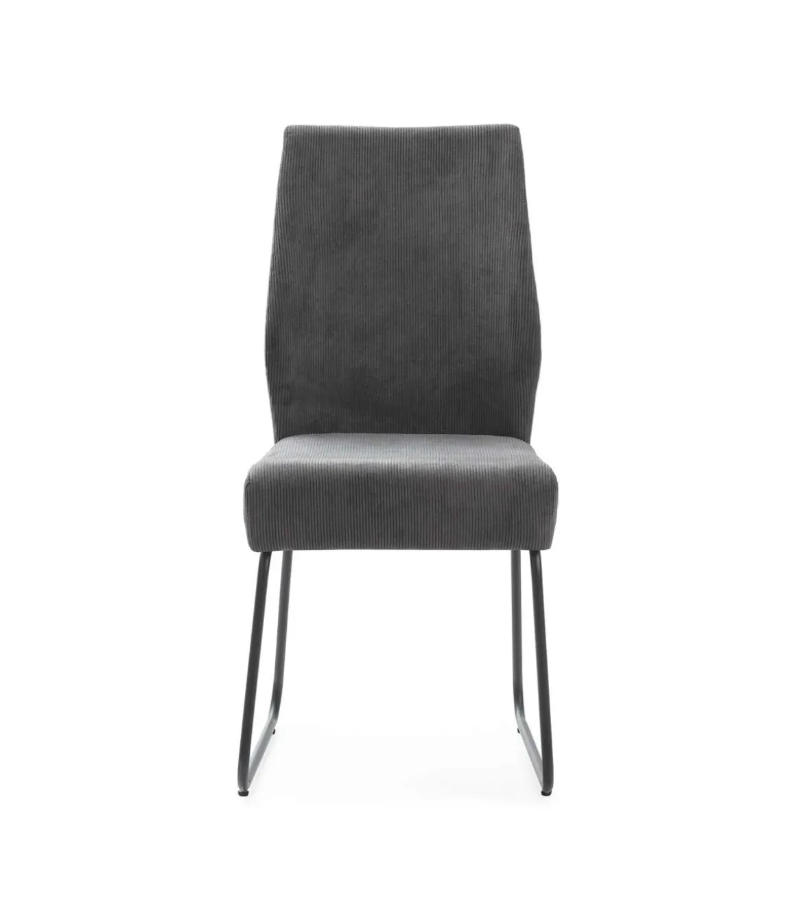 Pack de 4 sillas modelo Alicia tapizado textil gris antracita, 97cm(alto) 45cm(ancho) 62cm(largo)