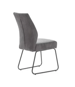 Pack de 4 sillas modelo Alicia tapizado textil gris antracita, 97cm(alto) 45cm(ancho) 62cm(largo)