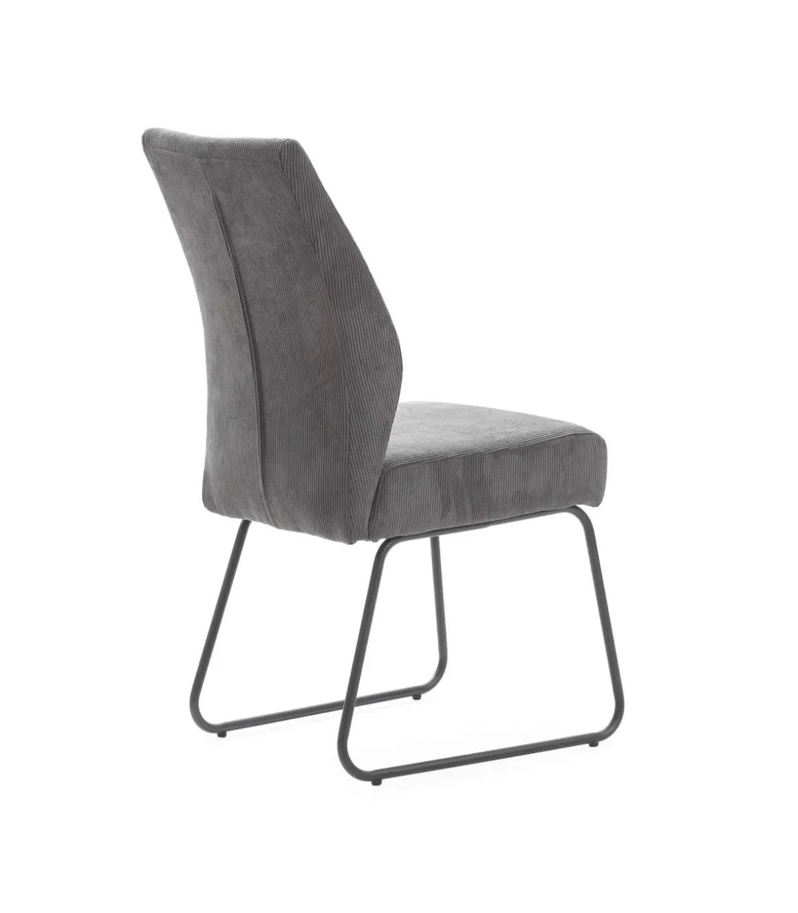 Pack de 4 sillas modelo Alicia tapizado textil gris antracita, 97cm(alto) 45cm(ancho) 62cm(largo)