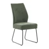 Pack de 4 sillas modelo Alicia tapizado textil verde, 97cm(alto) 45cm(ancho) 62cm(largo)