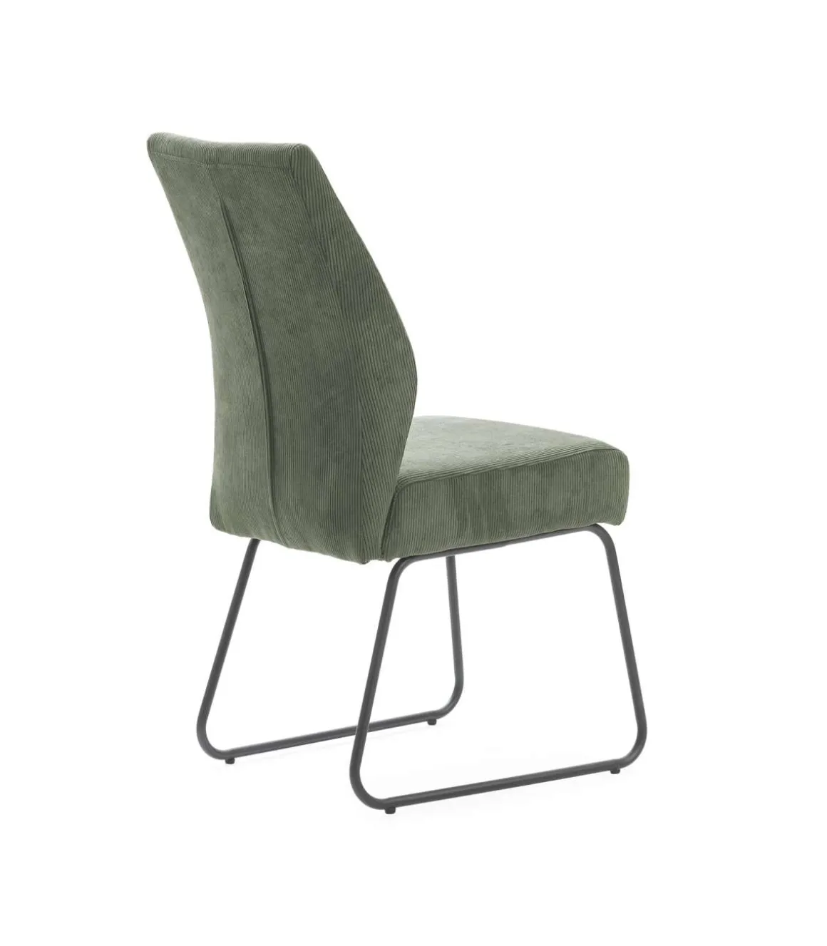 Pack de 4 sillas modelo Alicia tapizado textil verde, 97cm(alto) 45cm(ancho) 62cm(largo)