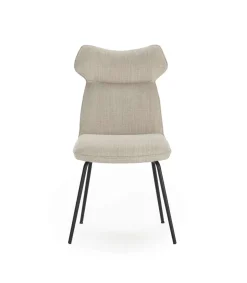 Pack de 2 sillas modelo Dimitri tapizado textil beige, 91cm(alto) 47cm(ancho) 64cm(largo)