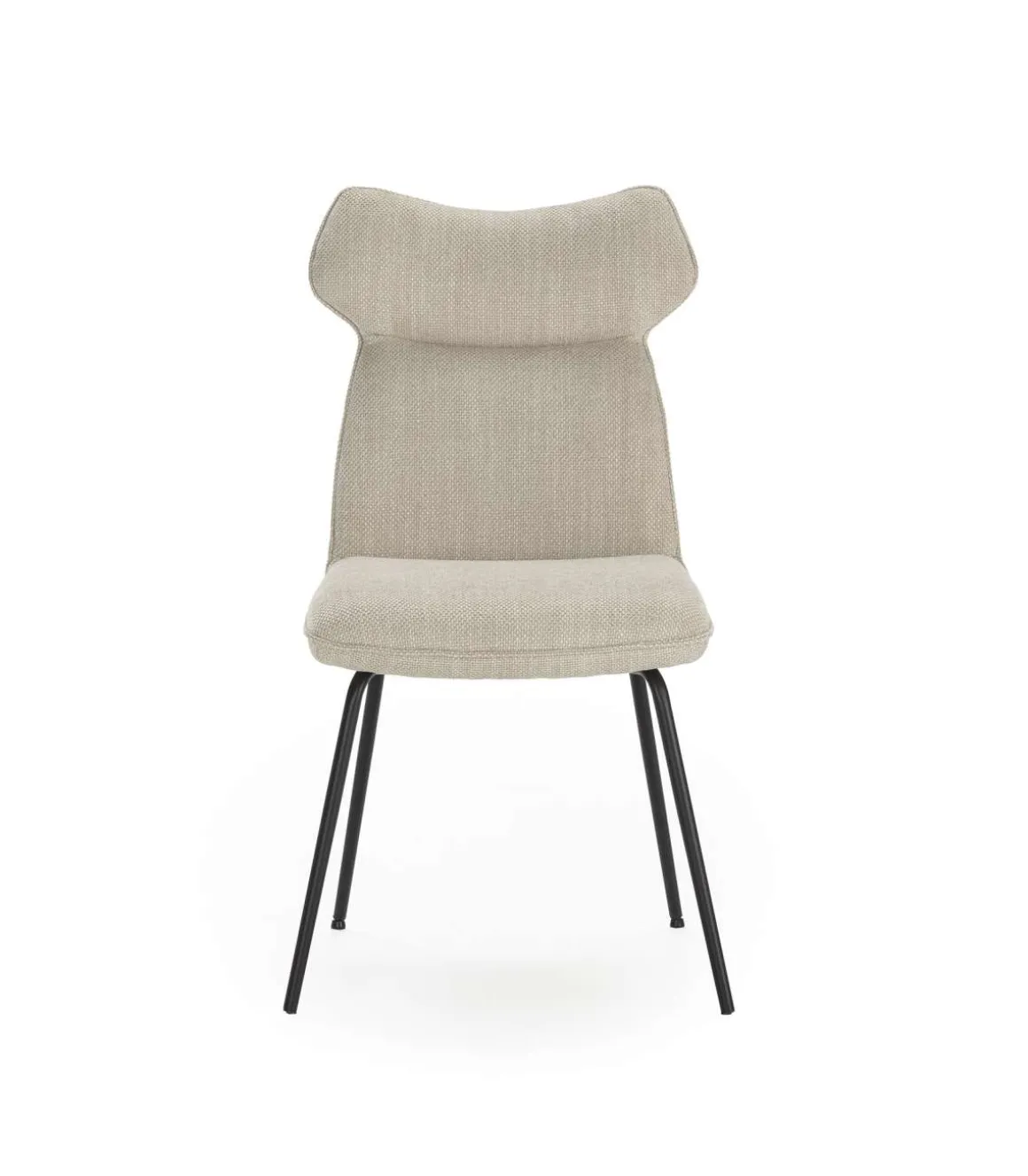 Pack de 2 sillas modelo Dimitri tapizado textil beige, 91cm(alto) 47cm(ancho) 64cm(largo)