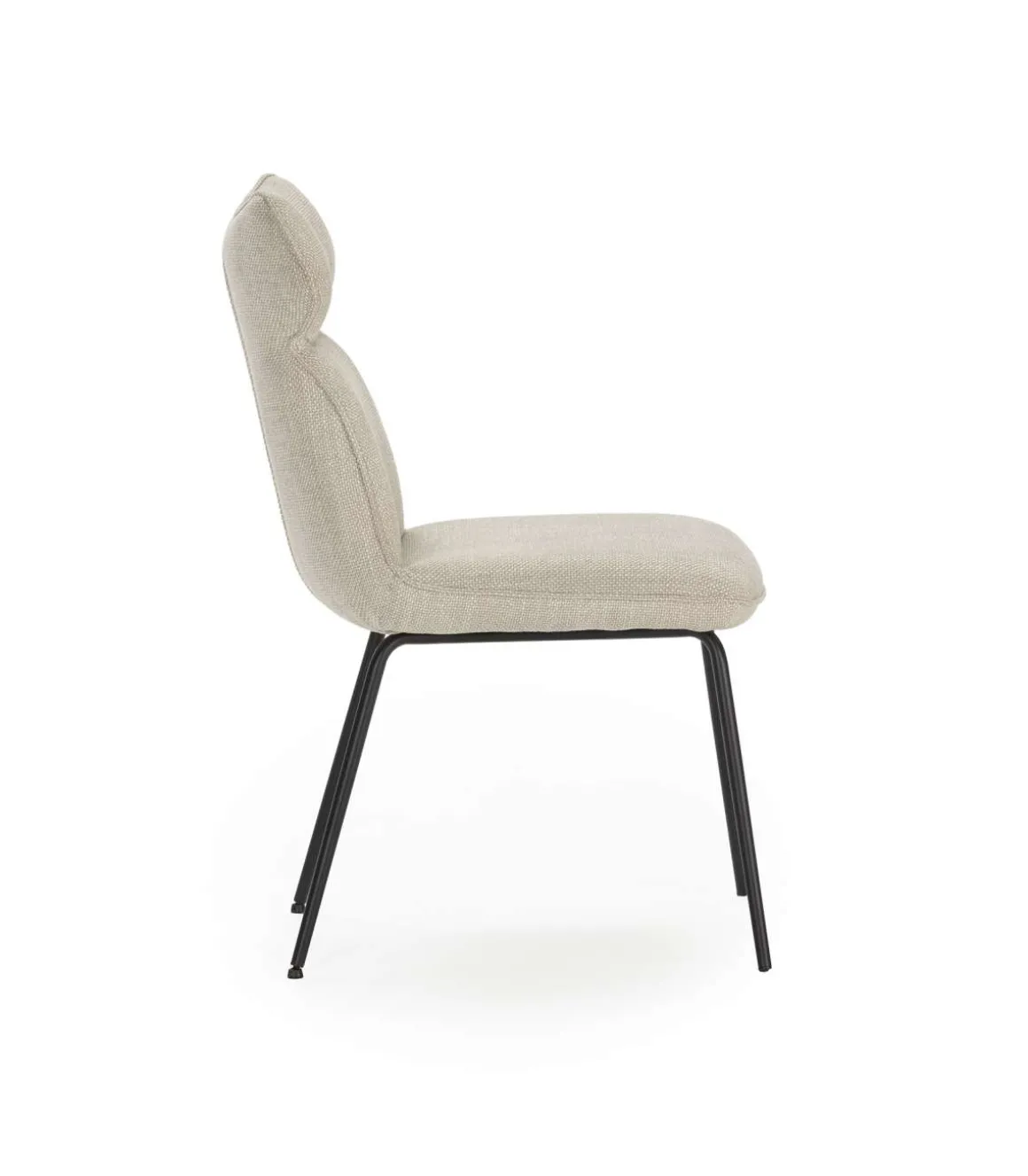 Pack de 2 sillas modelo Dimitri tapizado textil beige, 91cm(alto) 47cm(ancho) 64cm(largo)