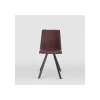 Pack de 2 sillas modelo Irma tapizadas en textil chocolate, 41.5cm(ancho ) 82.5cm(altura) 42cm(fondo)