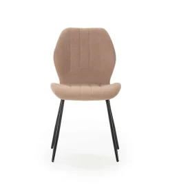 Pack de 4 sillas modelo Miño tapizado textil salmón, 85cm(alto) 47cm(ancho) 58cm(largo)