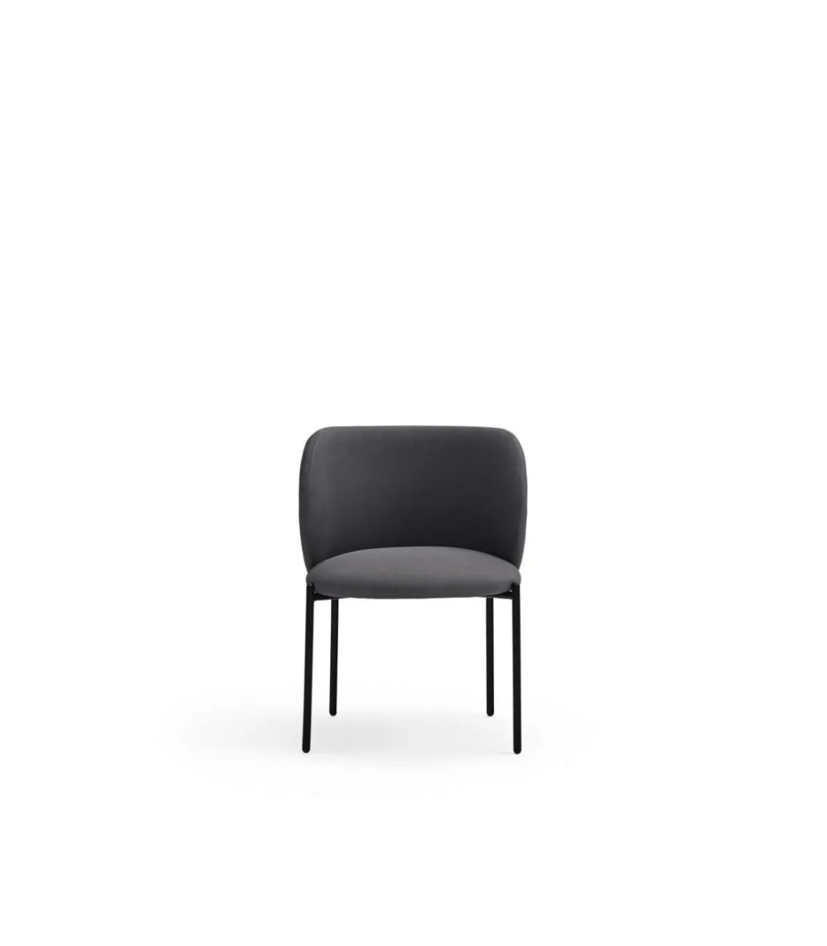Pack de 2 sillas modelo Mogi tapizado en textil gris oscuro, 49/81cm (alto) 59cm (ancho) 56cm (largo)
