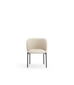 Pack de 2 sillas modelo Mogi tapizado en textil beige, 49/81cm (alto) 59cm (ancho) 56cm (largo)