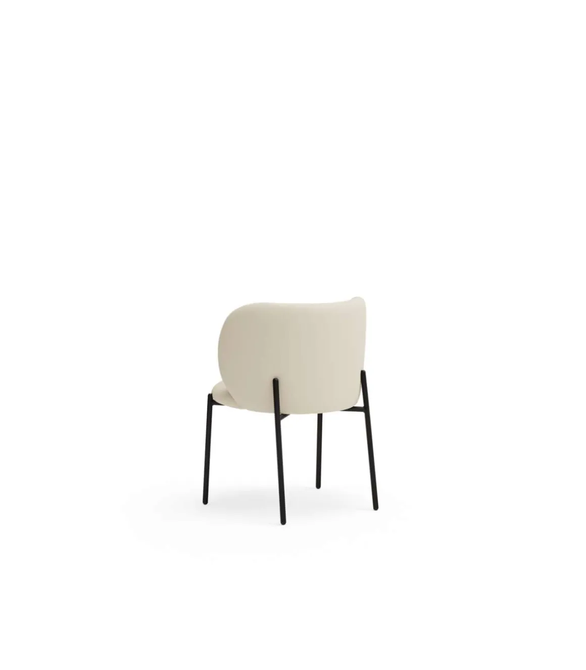 Pack de 2 sillas modelo Mogi tapizado en textil beige, 49/81cm (alto) 59cm (ancho) 56cm (largo)