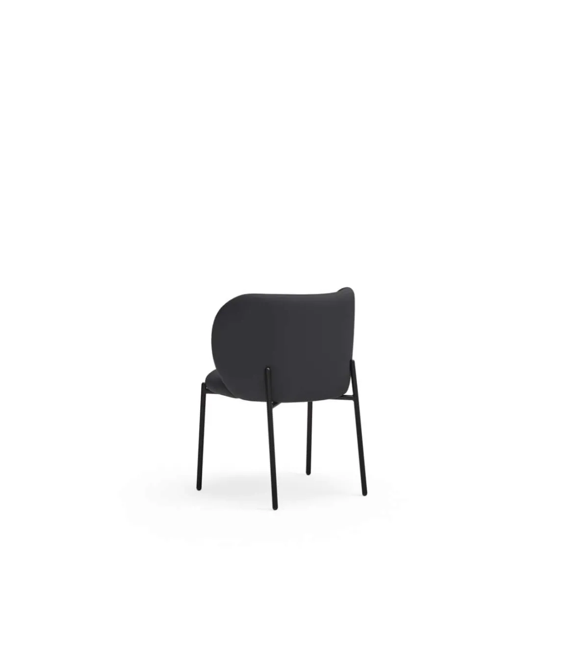 Pack de 2 sillas modelo Mogi tapizado en textil negro, 49/81cm (alto) 59cm (ancho) 56cm (largo)