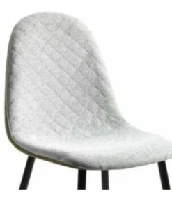 Pack de 4 sillas modelo SORAYA acabado tela verde claro, 45 x 53 x 87cm (largo x ancho x alto)