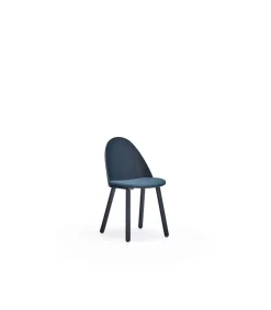 Pack de 2 sillas modelo Uma acabado azul marino, 45/81cm (alto) 46cm (ancho) 51cm (largo)