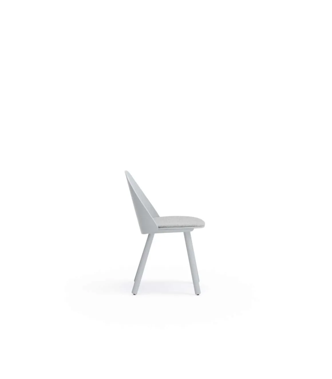 Pack de 2 sillas modelo Uma acabado gris claro, 45/81cm (alto) 46cm (ancho) 51cm (largo)