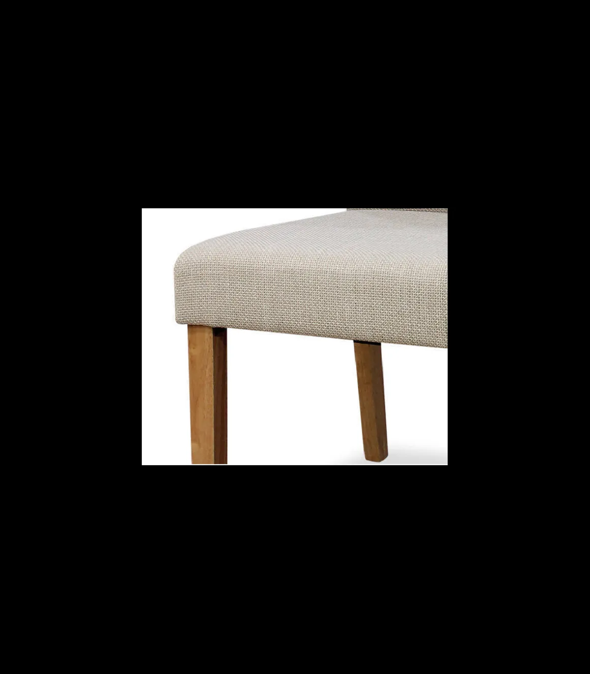 Pack de 2 sillas modelo Villalba tapizadas en textil beige, 99cm(alto) 47cm(ancho) 60cm(largo)