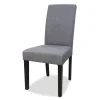 Pack de 2 sillas modelo Villalba tapizadas en textil gris, 99cm(alto) 47cm(ancho) 60cm(largo)