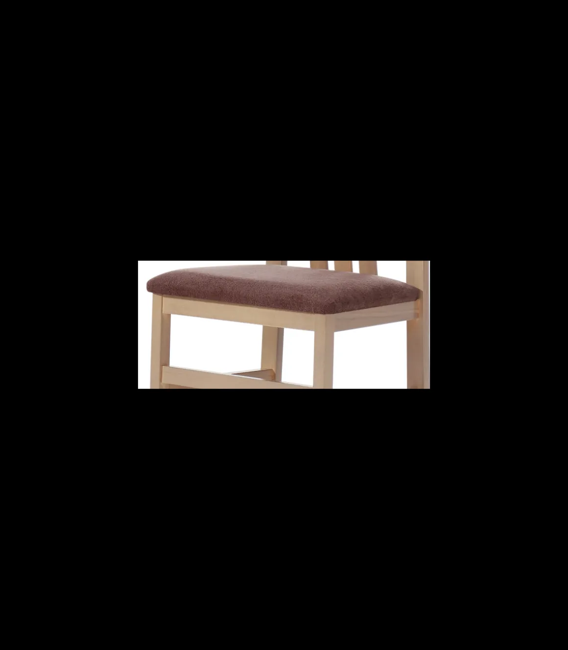 Pack de 4 sillas Monachil en madera de haya color cambrian, 102 cm(alto), 41,2 cm(ancho), 38,6 cm(fondo)