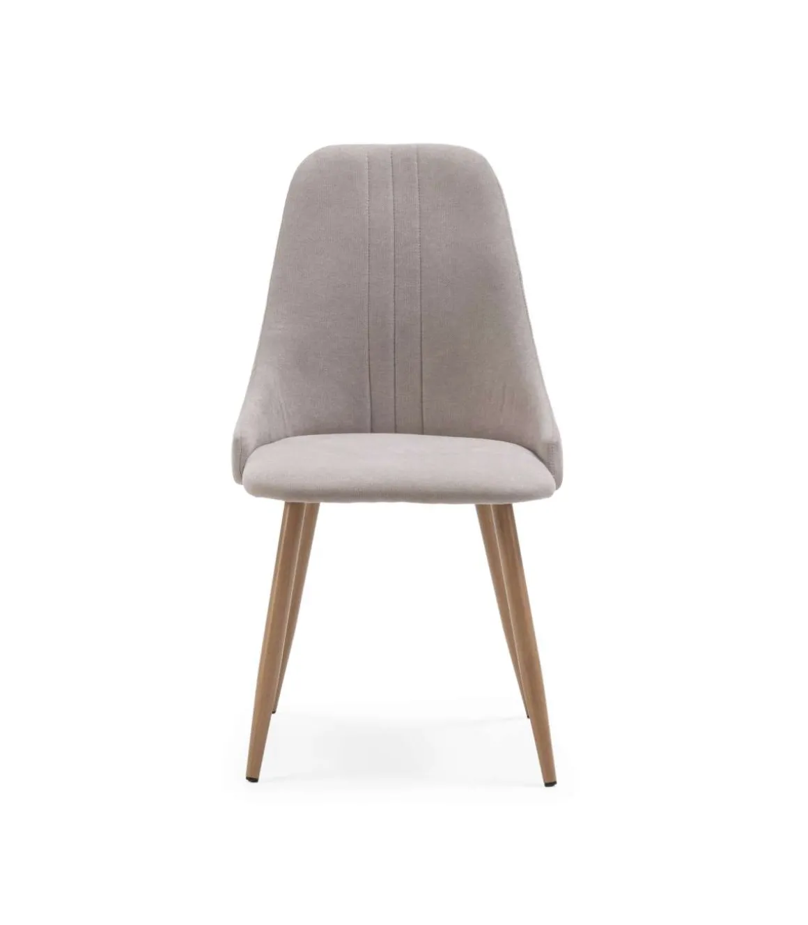 Pack de 4 sillas para cocina o comedor Diego tapizado textil beige, 91cm(alto) 50cm(ancho) 57cm(fondo)