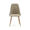 Pack de 4 sillas para cocina o comedor Diego tapizado textil verde, 91cm(alto) 50cm(ancho) 57cm(fondo)