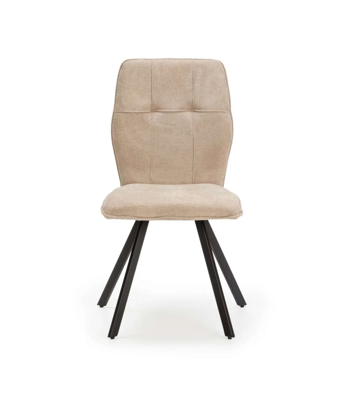 Pack de 4 sillas para cocina o comedor Marcos tapizado textil beige, 89cm(alto) 47cm(ancho) 60cm(fondo)